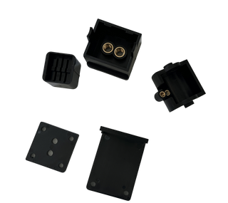 Molde de inserción de servicio de moldeo por inyección para componentes mecánicos de metal y plástico negro de precisión