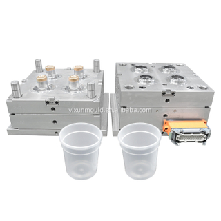 1*4 PP Material Hot Runner 1.2083 (HRC48-52) Steel Polished Mold Finish Food Grade Container Lid Mold
