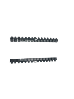 Barra de teclas de plástico moldeado por inyección OEM personalizada Tira de teclas múltiples con capacidad de retroiluminación para control industrial y electrónica de consumo