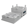 Molde de inyección de PA6 para piezas de plástico Runner fría ABS PVC RABER ACERO PP Materiales de gas Moldo asistido