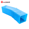 Molde de inyección para canaleta de cable de esquina de PVC azul de plástico: canal de protección de cableado ajustable