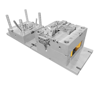  Moldeo por inyección del fabricante de moldes para la cavidad del material 1+1 de la PC de TPU PA6 PE