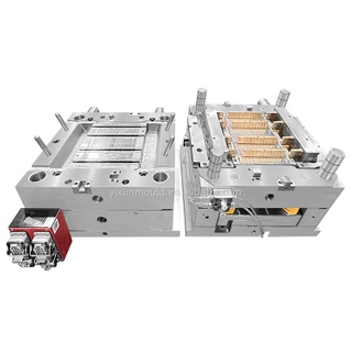 Molde de plástico de inyección ISO9001 certificado para ingeniería de moho piezas de plástico Piezas recicladas o material ABS