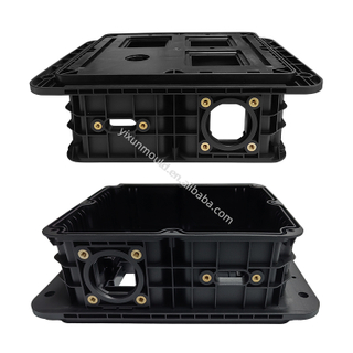 China Molde OEM y moldeo Fabricación Inserto de metal moldeo de piezas de plástico Molma de inyección