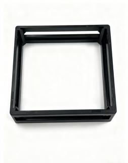 Fabricación industrial de moldeo por inyección de marco de plástico moldeado por inyección de precisión ABS negro personalizado