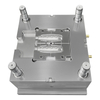 1*2 molde industrial de cavidad PP TPE punto de 2 pines 1,2344 HRC48-52 textura de acero VDI 24 # molde de plástico inyectado 