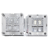 2+1+1 Cavidad de molde Grado FDA ABS Puerta lateral Submarino Runner 738H HRC35-40 Acero SPI B2 Textura Panel de plástico Molde 