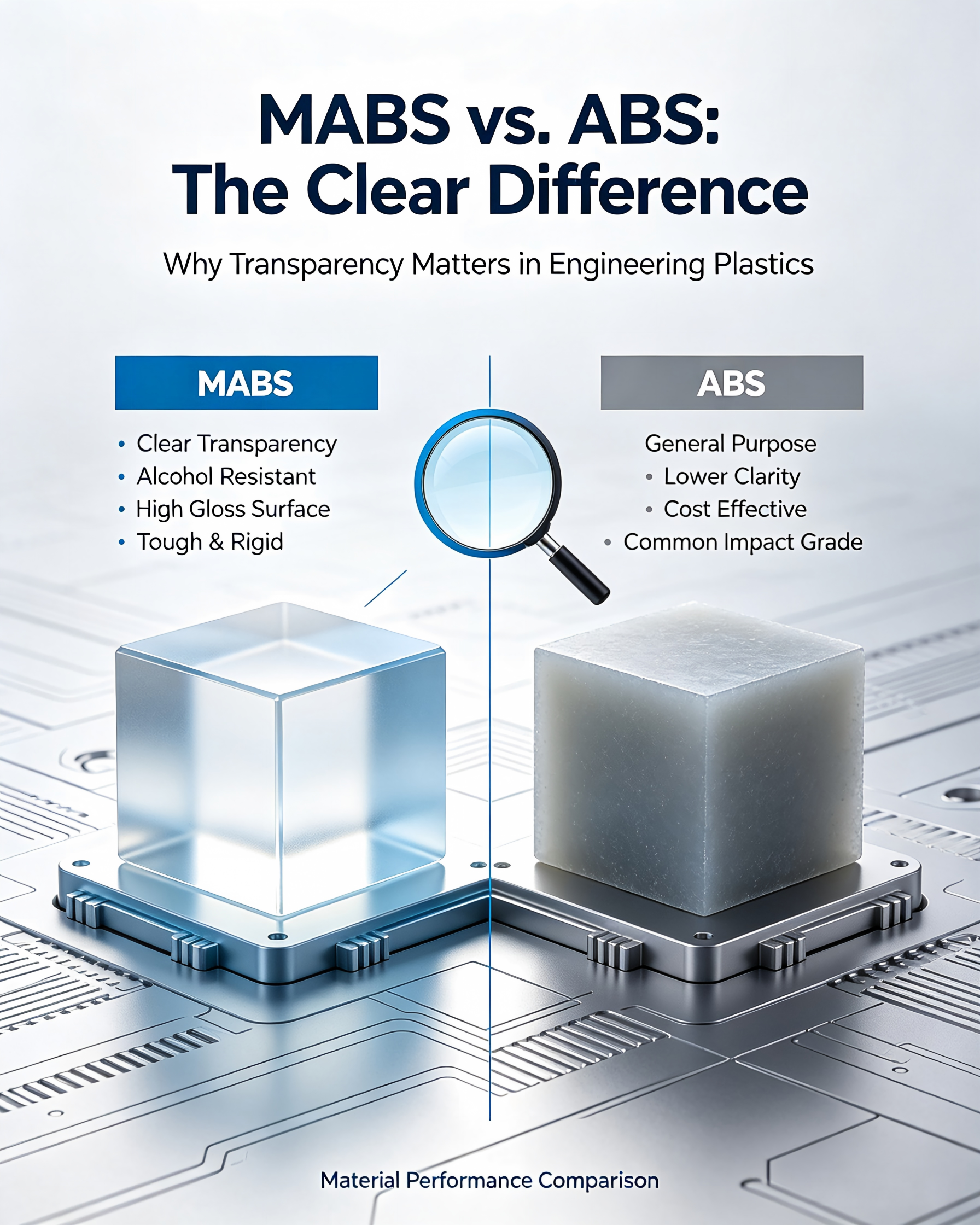 MABS versus ABS: la clara diferencia: por qué es importante la transparencia en los plásticos de ingeniería
