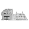 Molde de panel de interruptor de plástico de 1*4 cavidades Material de PC Corredor de molde de puerta de cuerno de bebedero grande 1.2083ESR HRC48-52 Herramientas de placa de cubierta de interruptor de alto brillo con cavidad de acero de molde