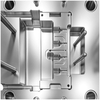 1*4 PP Material S136 HRC48-52 molde de acero pulido cavidad submarino conector doblado con válvula moldeado personalizado