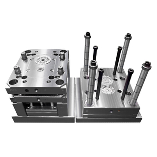 Control de apariencia estricto 1+1 HDPE y TPU Molde de tapa de plástico sobremoldeado Molde de inyección integrado en un paso 