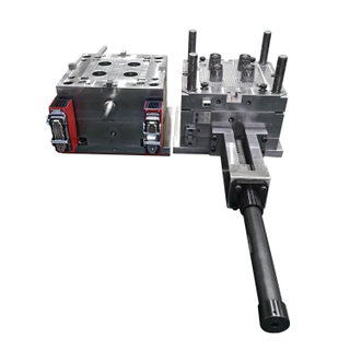Molde de plástico de inyección de canal caliente de cavidad ABS de 1*4 cavidades de plástico personalizado molde NAK80 molde de piezas de rosca de filtro de plástico de acero