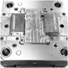 Molde de puerta de túnel de puerta de borde de material de 1*4 PP, molde de núcleo con acabado de acero S136 HRC48-50, molde VDI 24 #, acabado de molde, moldeado de componentes plásticos