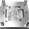Molde de puerta de túnel de puerta de borde de material de 1*4 PP, molde de núcleo con acabado de acero S136 HRC48-50, molde VDI 24 #, acabado de molde, moldeado de componentes plásticos