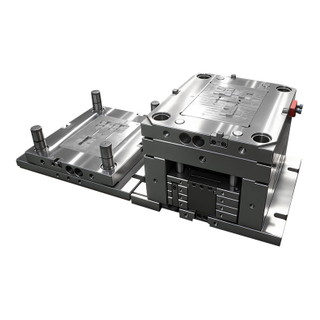 Puerta de cuerno de bebedero grande para PC de 2 + 1 cavidades 1.2083ESR HRC48-52 Molde de acero para pulido de espejo Paneles de interruptores eléctricos con núcleo o molde de panel decorativo