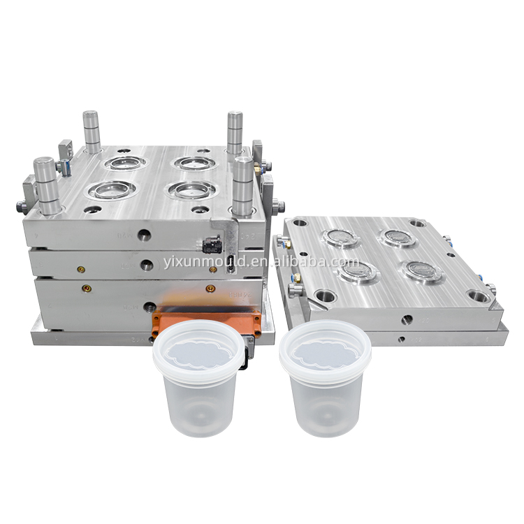 Molde de inyecci&oacute;n de puerta de pasador de canal caliente de molde de cavidad 1*4