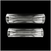 Transmitancia de luz ultra alta transparente como el cristal sin burbujas Impresión de logotipo disponible Molde de inyección de plástico de tubo redondo hueco de PMMA 