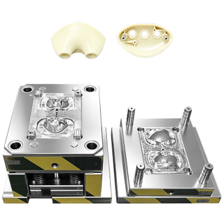 Molde de puerta submarina grande ABS de grado médico de 1x2 cavidades, acero 738H HRC35-40, VDI 24, acabado, carcasa láser, molde de inyección de plástico
