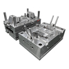 ABS negro 1+1 molde de cavidad lado puerta 2083H HRC30-36 cavidad de acero y núcleo moldeado de componentes de plástico de acabado fino habitual