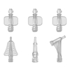 PA12 1*4 Puerta lateral directa 1.2083ESR HRC48-52 Molde deslizante de acero SPI-A3 y VDI-18 parcial Conector médico Moldeo médico