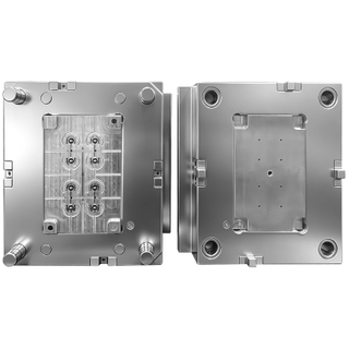 Puerta lateral POM de 1*8 cavidades con bebedero grande 2344 HRC48-52 SPI-B2 Molde de eje de plástico personalizado con textura