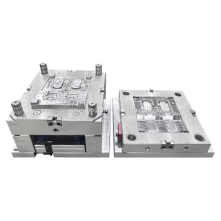 2+1+1 Cavidad de molde Grado FDA ABS Puerta lateral Submarino Runner 738H HRC35-40 Acero SPI B2 Textura Panel de plástico Molde 